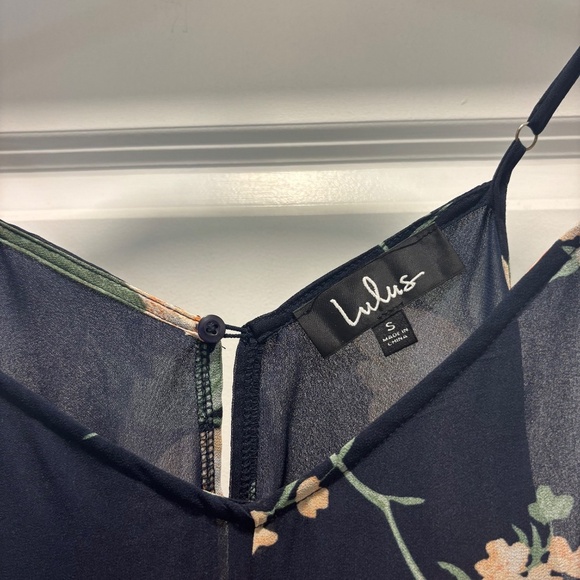 Lulus Feeling Freesia Navy Blue Floral Print Maxi Dress - Picture 8 of 15